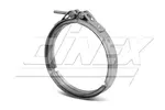 Heavy Duty V-COLLIER pour DAF style,  dia.=127 / L=20 mm, INOX